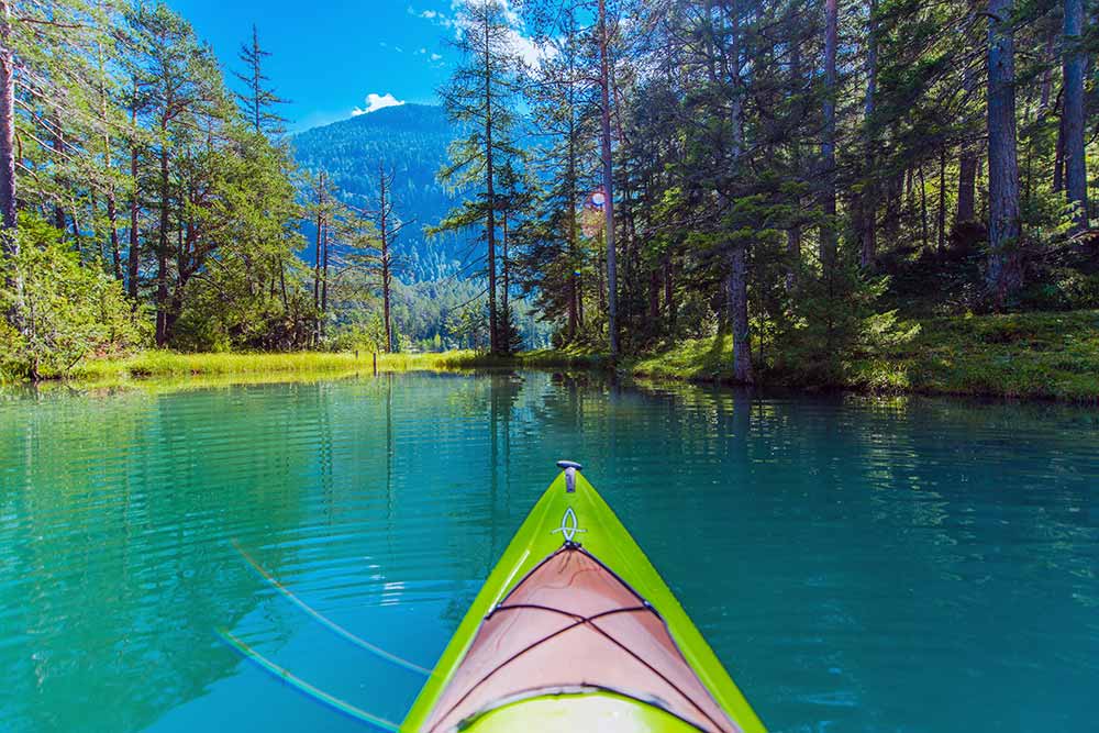 kayak on a lake