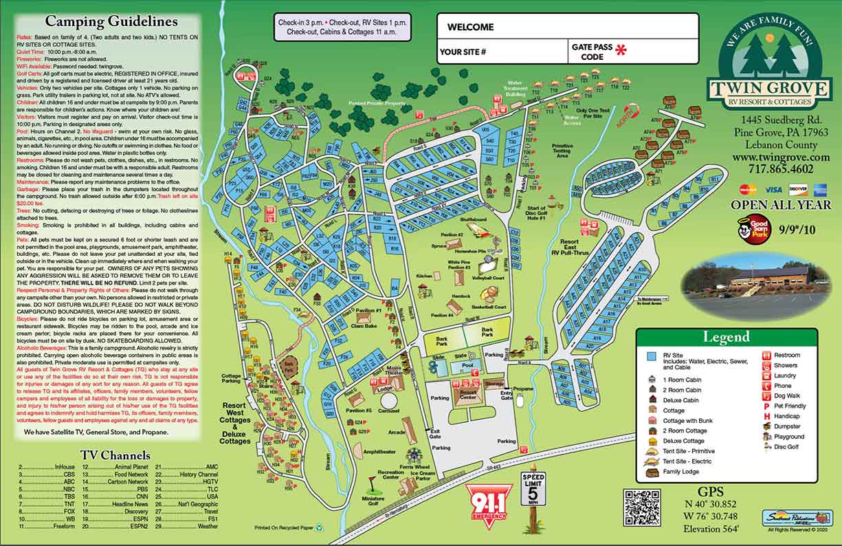 twin grove resort layout map
